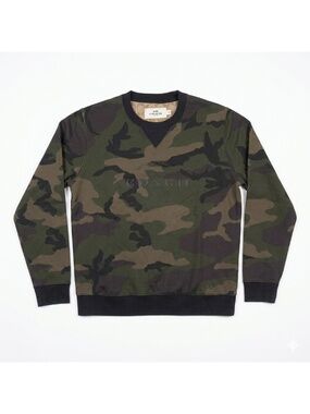 Coach New York Men's Camo Crewneck Sweatshirt Size Medium 100% Cotton
